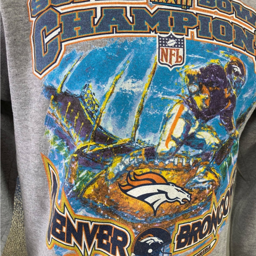 Denver Broncos White Super Bowl XXXIII Champion Tee